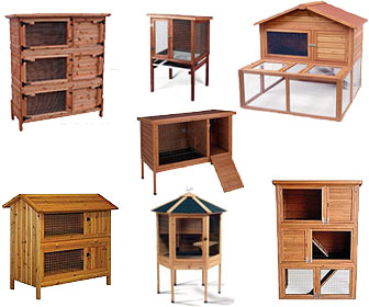 What are some plans for constructing a rabbit hutch?