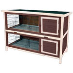 Advantek The Duplex Rabbit Hutch, Auburn Color