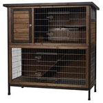 Super Pet Premium Rabbit Hutch Home 48"W x 24.25"D x 50.5"H #100503685