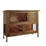 Sharples and Grant Hutch N Down Double Large Rabbit Hutch 50.75"W x 19.25"D x 39"H Item #663568