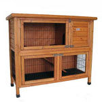 Bunny Business Double Decker Rabbit Hutch 41"W x 20"D x 37"H Item #BB-41-DDL-11