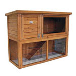 Bunny Business 41" Double Decker Rabbit Hutch 41"W x 20"D x 36"H Item #BB-41-DDU