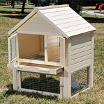 Pinta New Age Pet Huntington Townhouse Rabbit Hutch 38.5"W x 32"D x 46.75"H Item #ECORH203