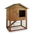 Sharples and Grant Hutch N Run Chalet Rabbit Hutch 38.25"W x 30.75"D x 47"H Item # 663535