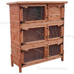 Triple Decker Rabbit Hutch with  Ramps by Happy Hutch Co UK