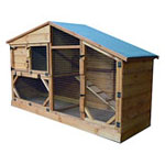 Happy Hutch Rabbit Lodge cage and run 72"W x 24"D x 48"H Item #RHR10