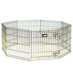 Midwest Gold Zinc Exercise Pen with walk-in door Rabbit Playpen 62.75" Dia. x 24"H Item #540-24