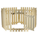 Sanko Wild Wooden Circle Play Pen Small Animal Play Area 45.25"W x 43.25"D x 25.5"H Item #SW001